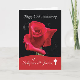 Cartão 65th Aniversário da profissão religiosa, freira
