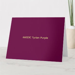 cartão 66023C Tyrian Purple