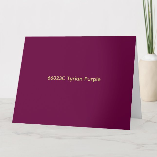 cartão 66023C Tyrian Purple (Frente)