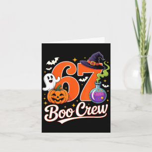 Cartão 67 boo tripulação divertido halloween fantasma bru