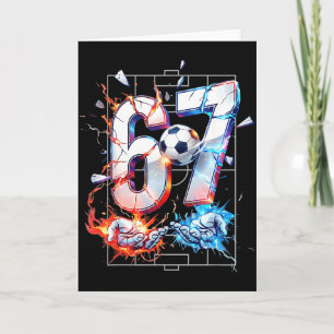 Cartão 67 Futebol Seis Sete Futebol 6 7 Crianças Meninos 