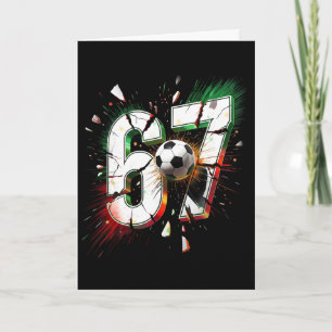 Cartão 67 Futebol Six Seven 6 7 Meme 67 Natal Engraçado 6