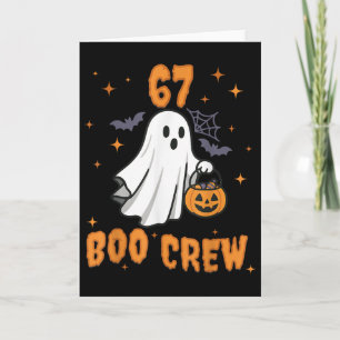 Cartão 67 Halloween Fantasma Boo Equipe Correspondente En