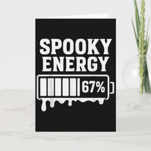 Cartão 67 Halloween Soky Energy Brainrot Meme Seis Sete B