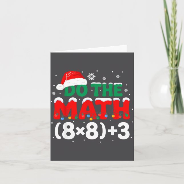 Cartão 67 Math Do Teacher Humor Lovers (Frente)