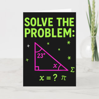 Cartão 67 Math Meme Solve The Problem Funny Teachers Stud