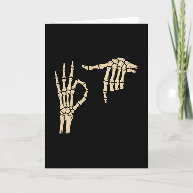 Cartão 67 Meme 6 7 Skeleton Halloween Six Seven Gen Alpha (Frente)