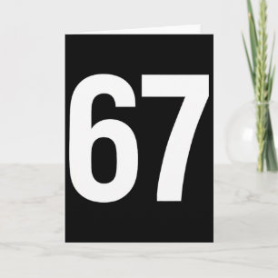 Cartão 67 Meme Alpha Geração Z Aura Estilo Energia 