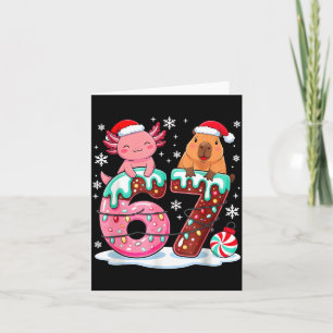 Cartão 67 Meme Kawaii Axolote Capivara Natal Sorvete Crea