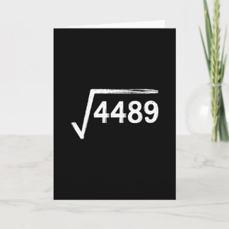 Cartão 67 Meme Math Teacher Square Root 4489 