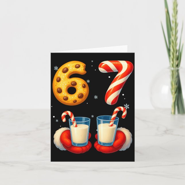 Cartão 67 Meme Natal Biscoito Cane de Açúcar Engraçado Se (Frente)