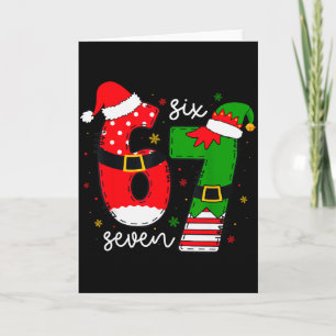 Cartão 67 Meme Seis Sete Para Crianças Mulheres Homens Me