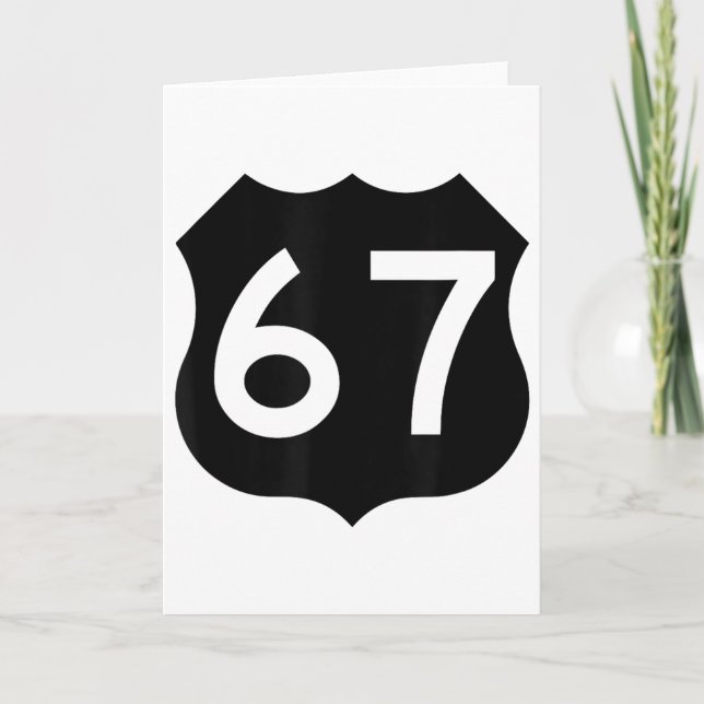 Cartão 67 Meme Six Seven 6-7 Funny Internet Joke Viral Tr (Frente)