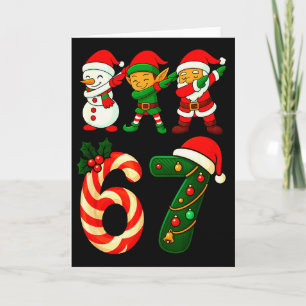 Cartão 67 Natal Dabbing Papai Noel Elfo Boneco de Neve Di