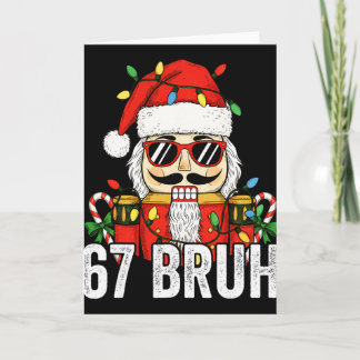 Cartão 67 Natal Nozes Seis Sete Bruh 6 7 Divertido C