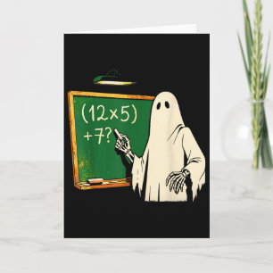 Cartão 67 Professor Fantasma de Halloween Seis Sete Meme 