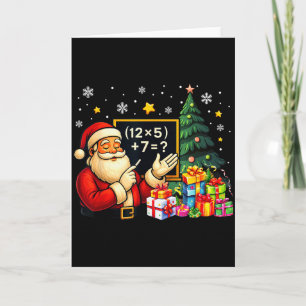Cartão 67 Professor Papai Noel Natal Seis Sete Meme Brain