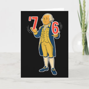 Cartão 67 Seis Sete Meme Engraçado George Washington 