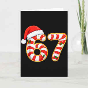 Cartão 67 Six Seven Meme Geração Alpha Gíria Natal Divert