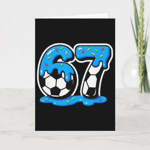 Cartão 67 Sorvete de Futebol Drip Rot de Cérebro Meme