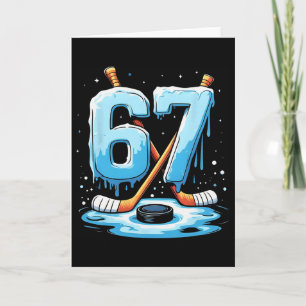 Cartão 67 Sorvete de Hockey Drip Geração Alpha Gíria Meni