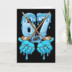 Cartão 67 Sorvete Drip Hóquei Geração Alpha Gíria Seis Se