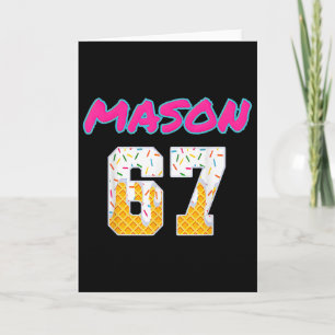 Cartão 67 Tendência Viral de Gíria de Meme de Beisebol 