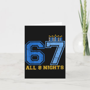 Cartão 67 Todas as 8 Noites Hanukkah Judaico Chanukah Sei