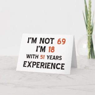 Cartão 69th birthday designs