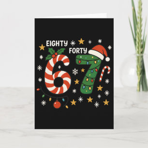 Cartão 6-7 Meme 8647 Rot do Cérebro de Natal Engraçado An