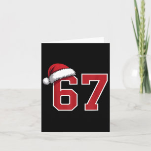Cartão 6 7 Natal 67 Papai Noel Seis Sete Natal Divertido 