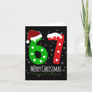 Cartão 6 7 Natal Seis Sete Xmas 67 Feliz Natal