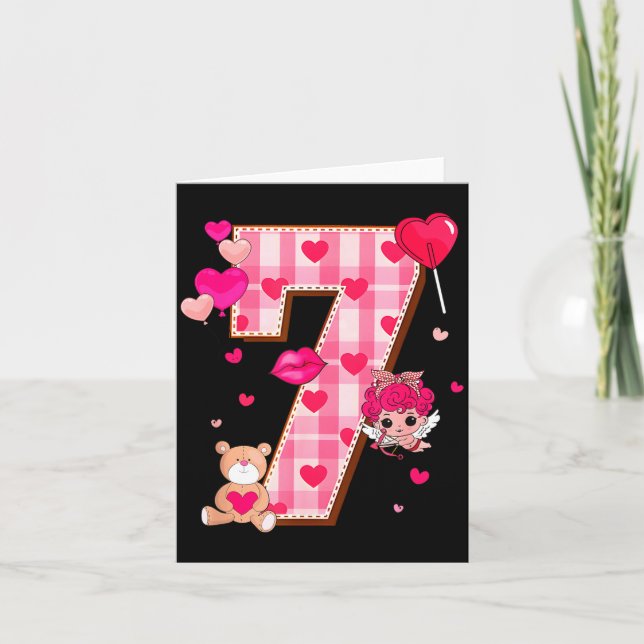 Cartão 6 7 Seis Sete Meme Escória Geração Alpha Namorados (Frente)