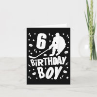 6 Birthday Boy Ice Hockey Kids 6 Anos Festa