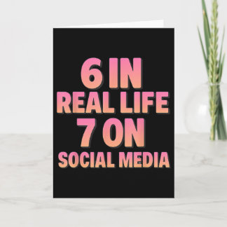 Cartão 6 Na Vida Real 7 Nas Mídias Sociais 