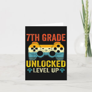 Cartão 7º ano desbloqueado nível de jogo de vídeo Byck pa
