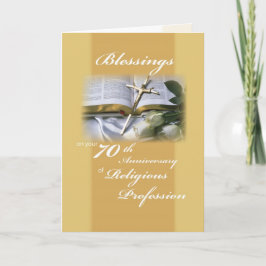 Cartão 70, Aniversário da Profissão Religiosa para a frei