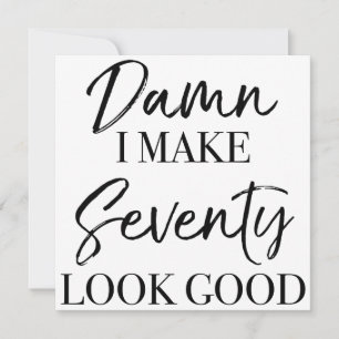 Cartão 70 Atitude de Aniversário