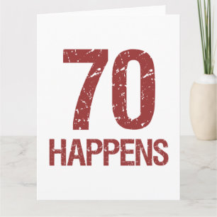 Cartão 70 Birthday Humor