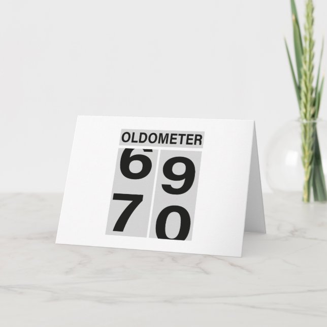 Cartão 70 Birthday Oldometer (Frente)