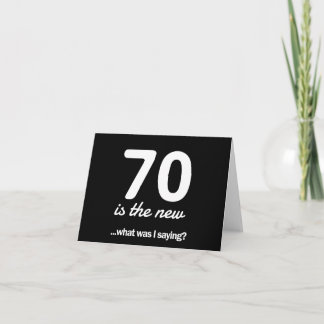 Cartão 70 é o novo... o que eu estava dizendo?