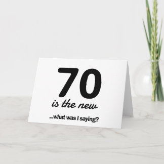 Cartão 70 é o novo... o que eu estava dizendo?