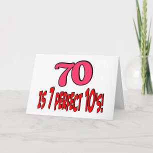 Cartão 70 is 7 perfect 10's! PINK