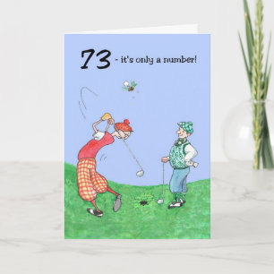 Cartão 73rd Birthday Card for a Golfer