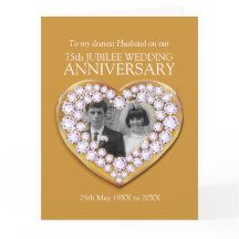 75.º aniversário de casamento Jubilee Foto marido