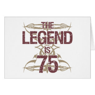 Cartão 75.º aniversário engraçado dos homens