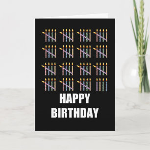 Cartão 79º aniversário com velas
