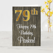 79º aniversário: Elegante Faux Dourado Look #, Fau