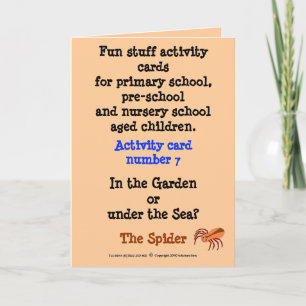 Cartão 7 a aranha