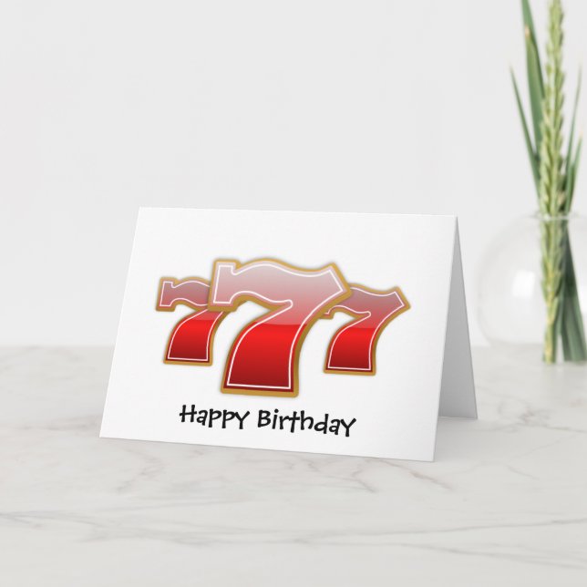 Cartão 7 afortunados (Frente)